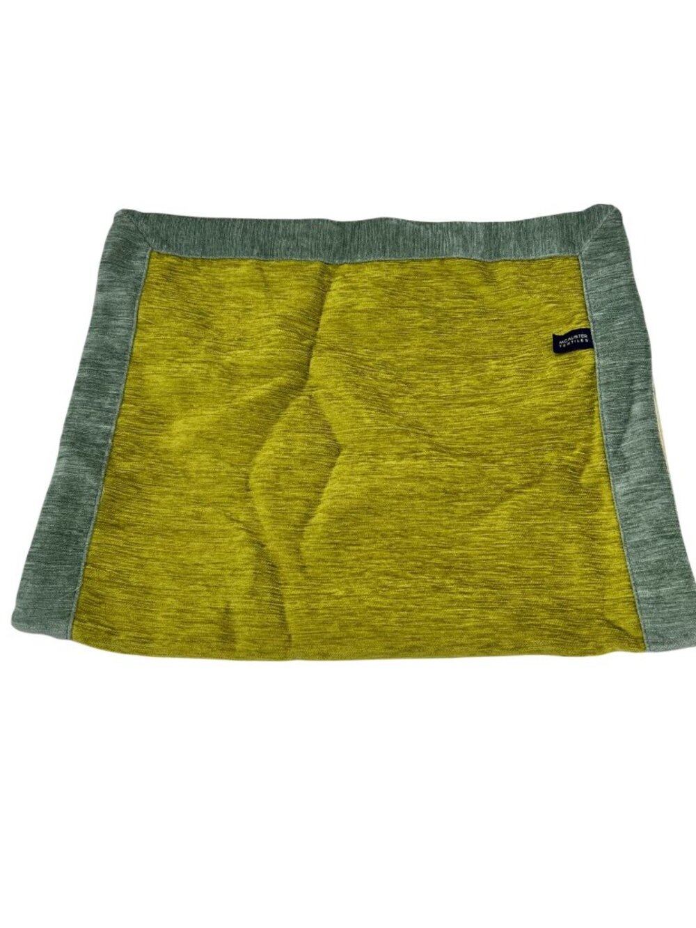 McAlister Textiles Textured Decorative Throw Pillow Cover Colorblock Gold Green